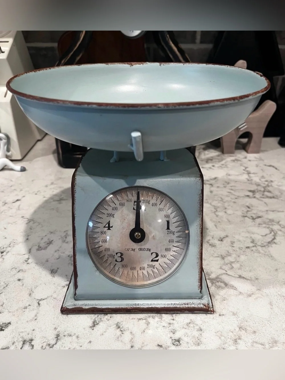 Hobby Lobby Light Blue Vintage-Style Kitchen Scale